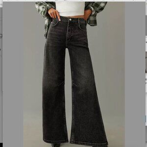 Anthropologie Pilcro The Bowed Slouch Tapered Jeans 28 $148 NWT